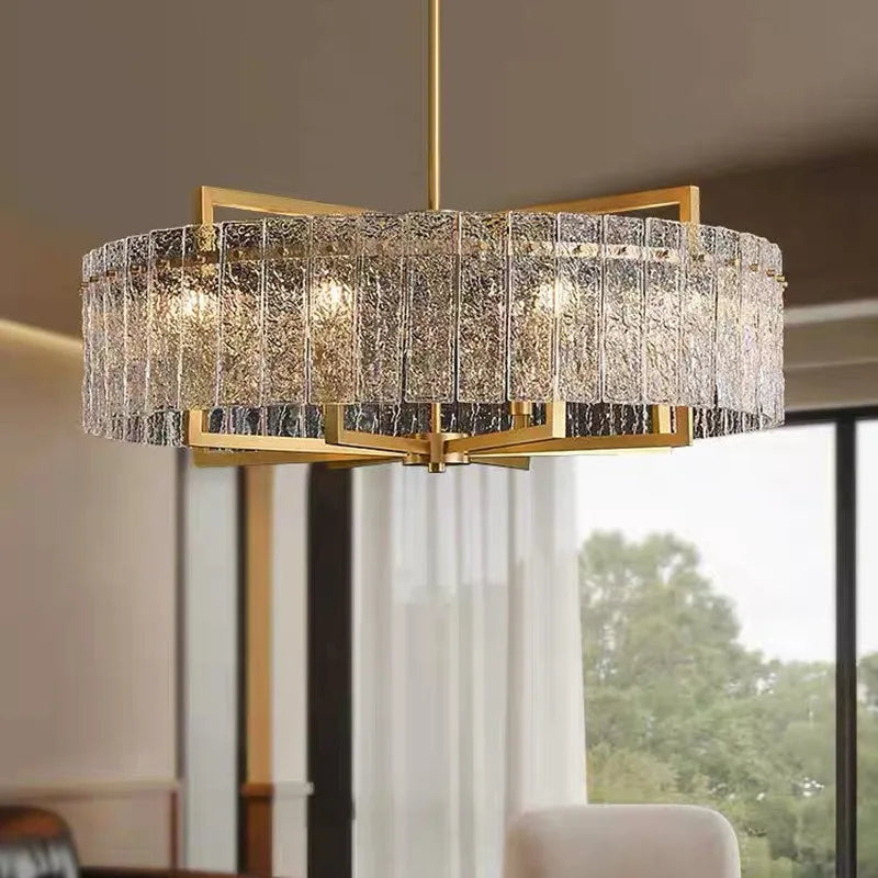 Modern Luxury K9 Crystal Chandelier For Living Room LED Pendant Light Hotel Restaurant Ceiling Hanging Lamp Suspension Luminaire