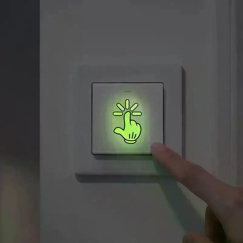 Indicator Button Luminous Stickers Suitable For Switch, Stairs, Motorcycle, Glow-in-the-Dark Wall Decals, Home Decor