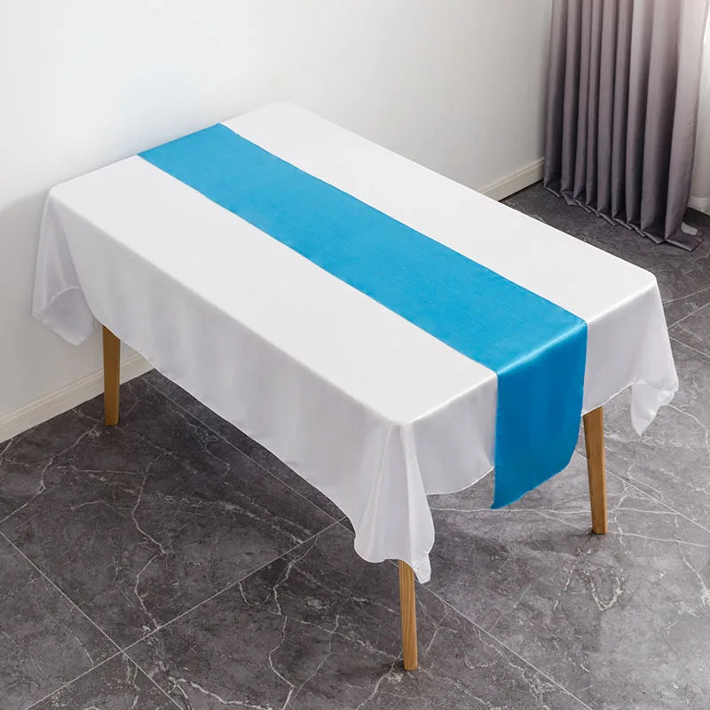 Satin Table Runner Wedding Decoration For Modern Birthday Party Hotel Show Banquet Luxury Design Nice Pattern Wholesale