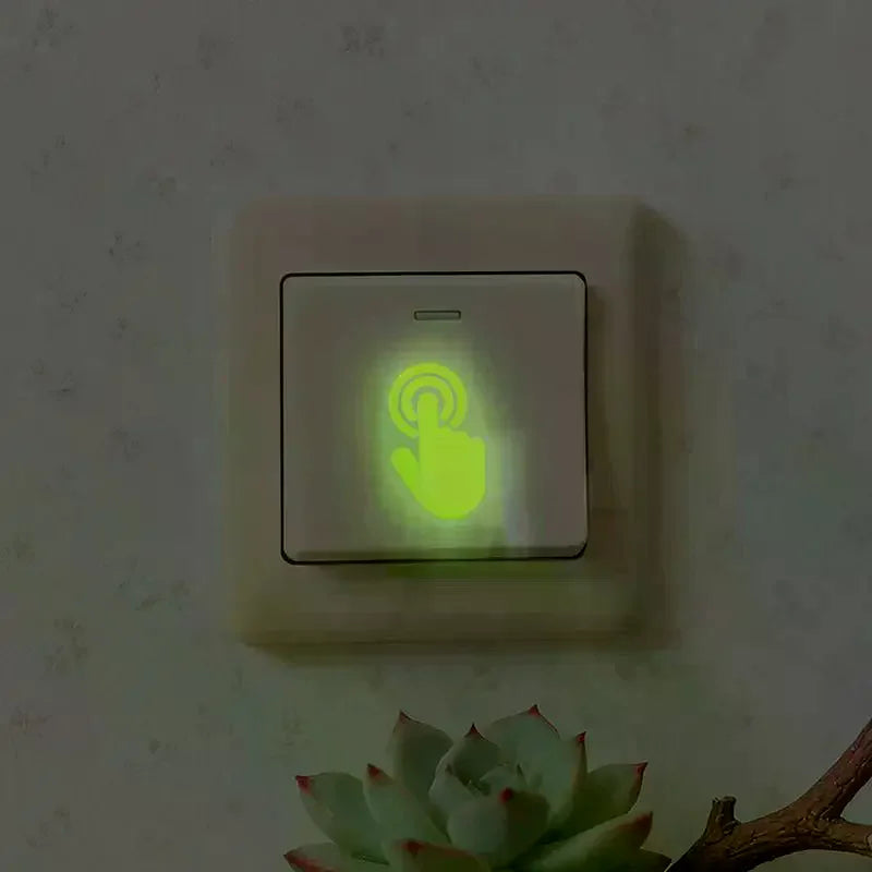 Indicator Button Luminous Stickers Suitable For Switch, Stairs, Motorcycle, Glow-in-the-Dark Wall Decals, Home Decor