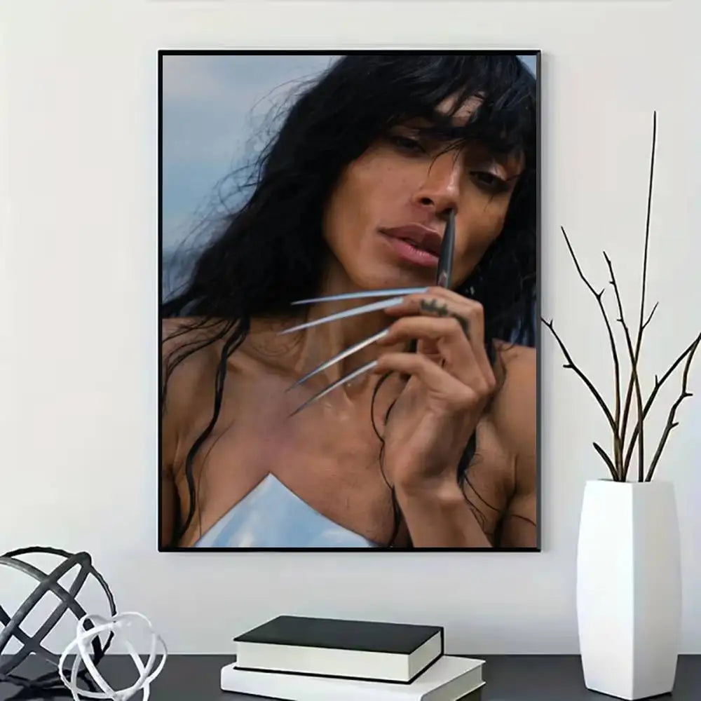 Singer Loreen Wildfire Poster for Modern Decor in Home Offices, Bedrooms, Living Rooms, Kitchens, Bathrooms.