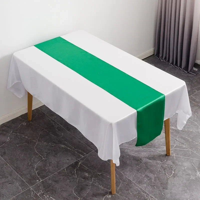 Satin Table Runner Wedding Decoration For Modern Birthday Party Hotel Show Banquet Luxury Design Nice Pattern Wholesale