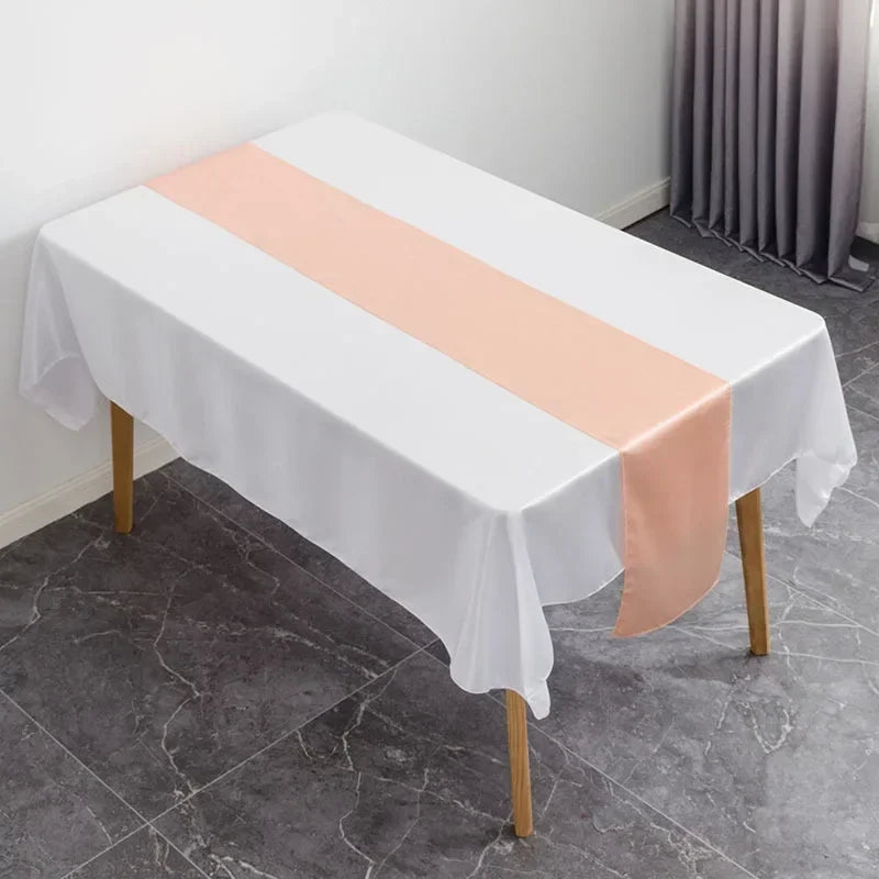 Satin Table Runner Wedding Decoration For Modern Birthday Party Hotel Show Banquet Luxury Design Nice Pattern Wholesale