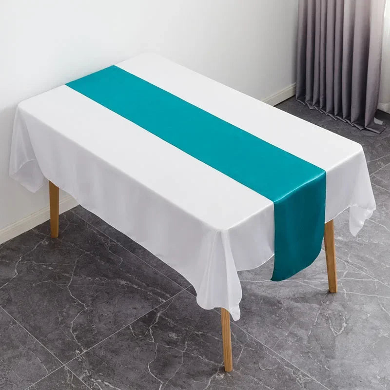 Satin Table Runner Wedding Decoration For Modern Birthday Party Hotel Show Banquet Luxury Design Nice Pattern Wholesale