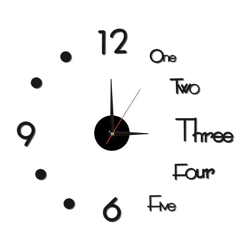 Luminous DIY Wall Clock Glow In The Dark Silent Non Ticking Perfect For Home Office Wall Decor
