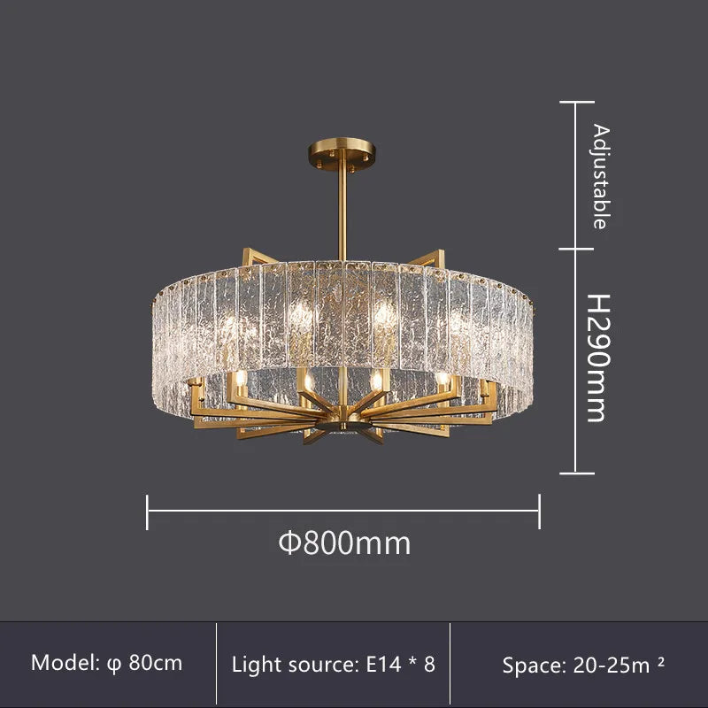 Modern Luxury K9 Crystal Chandelier For Living Room LED Pendant Light Hotel Restaurant Ceiling Hanging Lamp Suspension Luminaire