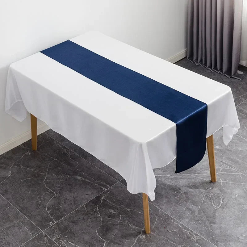 Satin Table Runner Wedding Decoration For Modern Birthday Party Hotel Show Banquet Luxury Design Nice Pattern Wholesale