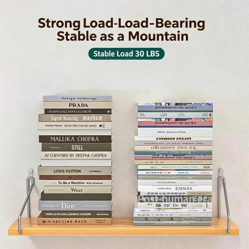 Floating Shelves For Wall Bookshelves No-Punch Wall Mounted Wood Shelf For Living Room Bathroom Bedroom Kitchen Home Decor