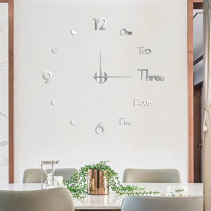 Luminous DIY Wall Clock Glow In The Dark Silent Non Ticking Perfect For Home Office Wall Decor