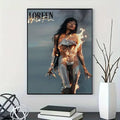 Singer Loreen Wildfire Poster for Modern Decor in Home Offices, Bedrooms, Living Rooms, Kitchens, Bathrooms.