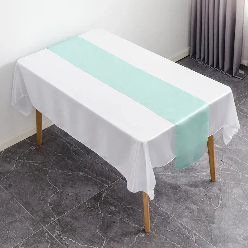 Satin Table Runner Wedding Decoration For Modern Birthday Party Hotel Show Banquet Luxury Design Nice Pattern Wholesale