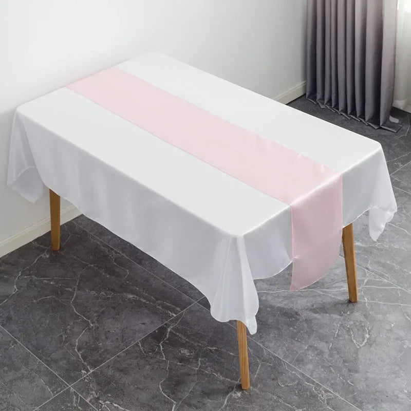 Satin Table Runner Wedding Decoration For Modern Birthday Party Hotel Show Banquet Luxury Design Nice Pattern Wholesale