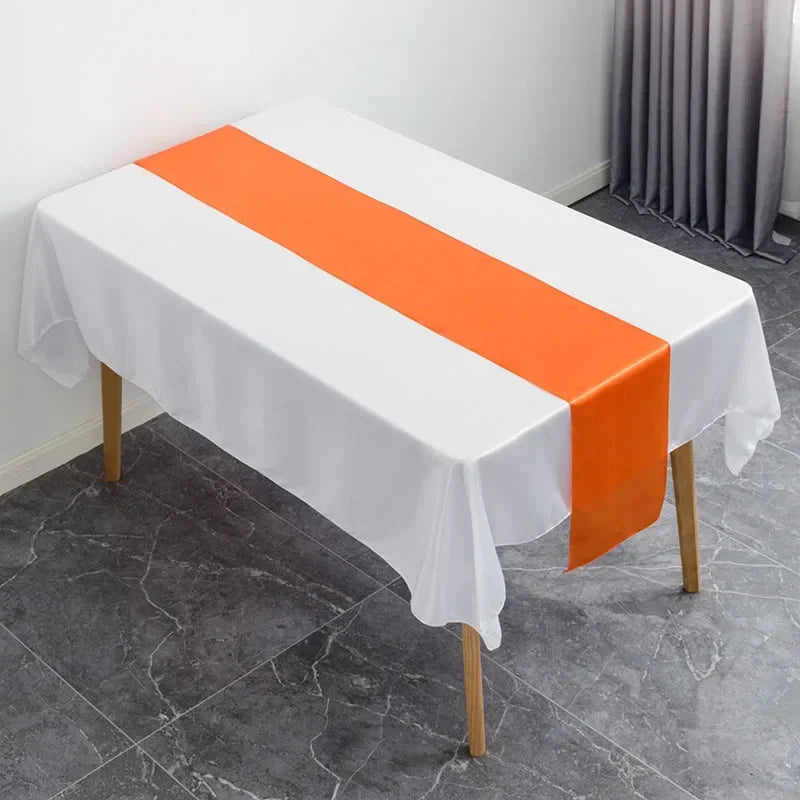 Satin Table Runner Wedding Decoration For Modern Birthday Party Hotel Show Banquet Luxury Design Nice Pattern Wholesale